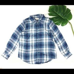 Stitch Fix Olive & Oak Plaid Button Flannel